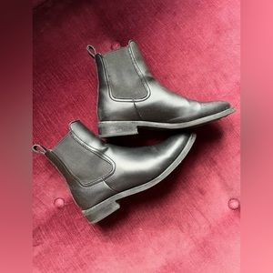 Vegan leather black Chelsea boots by Thursday Boot Company, 8 - 8.5